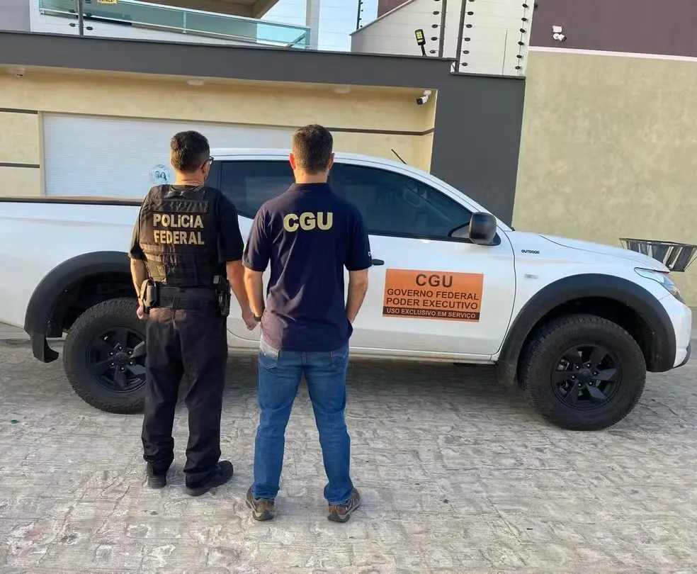 Operação mira esquema de desvio de recursos do Fundeb com coveiro ‘laranja’ — Foto: Divulgação/PF
