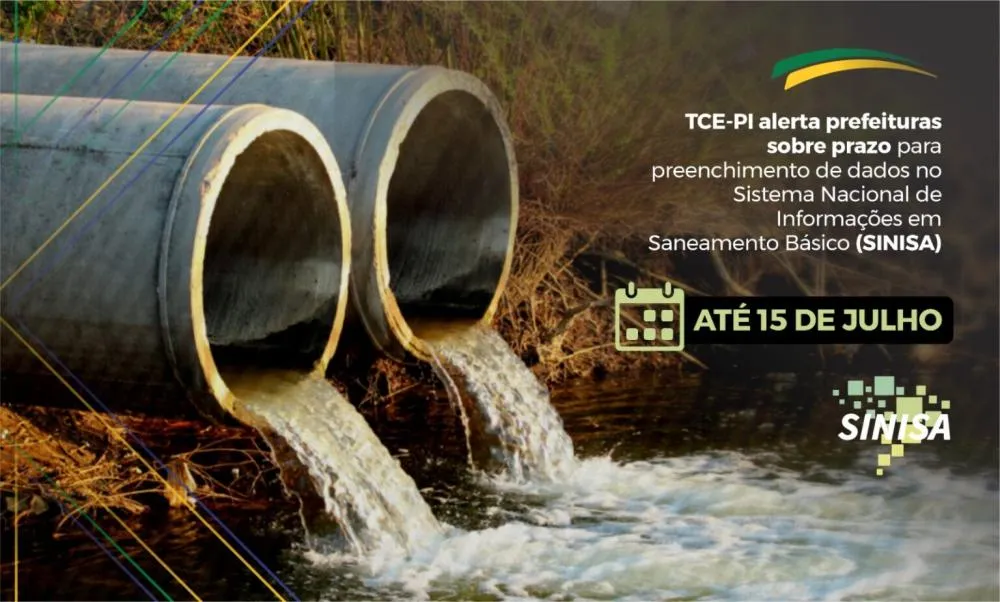 TCE-PI alerta prefeituras sobre prazo para preenchimento de dados no SINISA