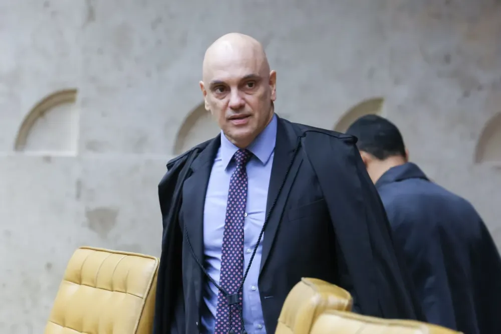 Alexandre de Moraes em sessão plenária do Supremo Tribunal Federal (STF) • Antonio Augusto/STF