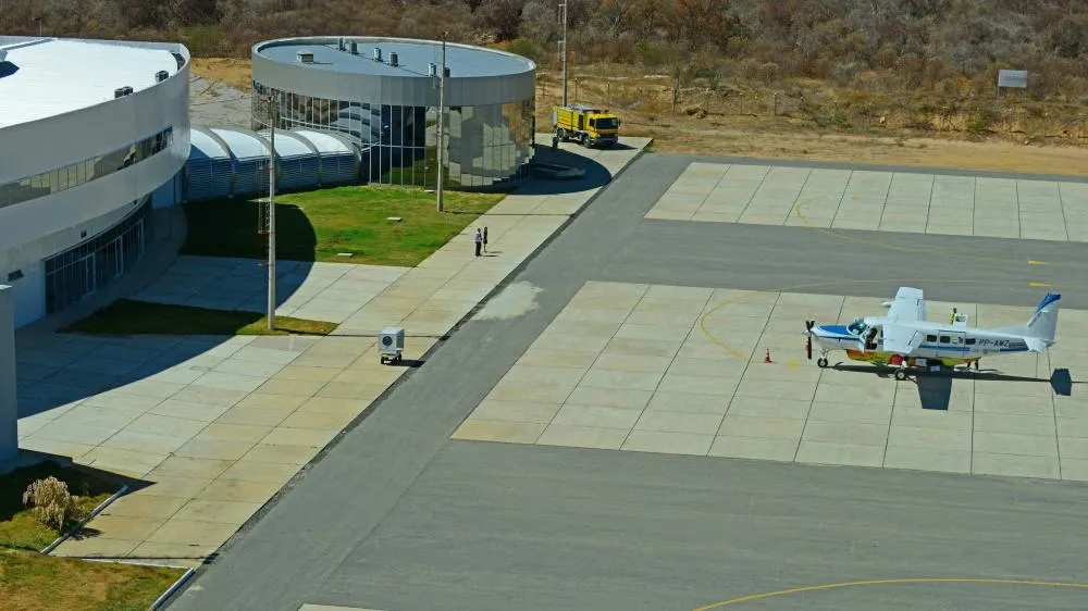 Aeroporto internacional que deve levar nome de Niède Guidon está sem voos há seis meses no Piauí - (Imagem: Aeron)