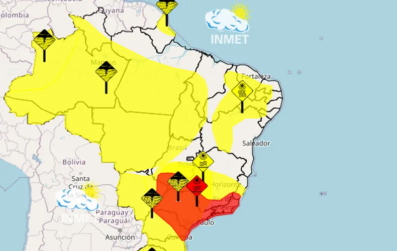 Inmet emite alertas de chuvas e baixa umidade para cidades do Piauí