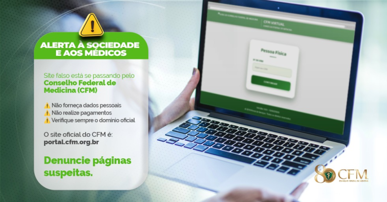 Golpistas criam site falso e Conselho Regional de Medicina faz alerta no Piauí