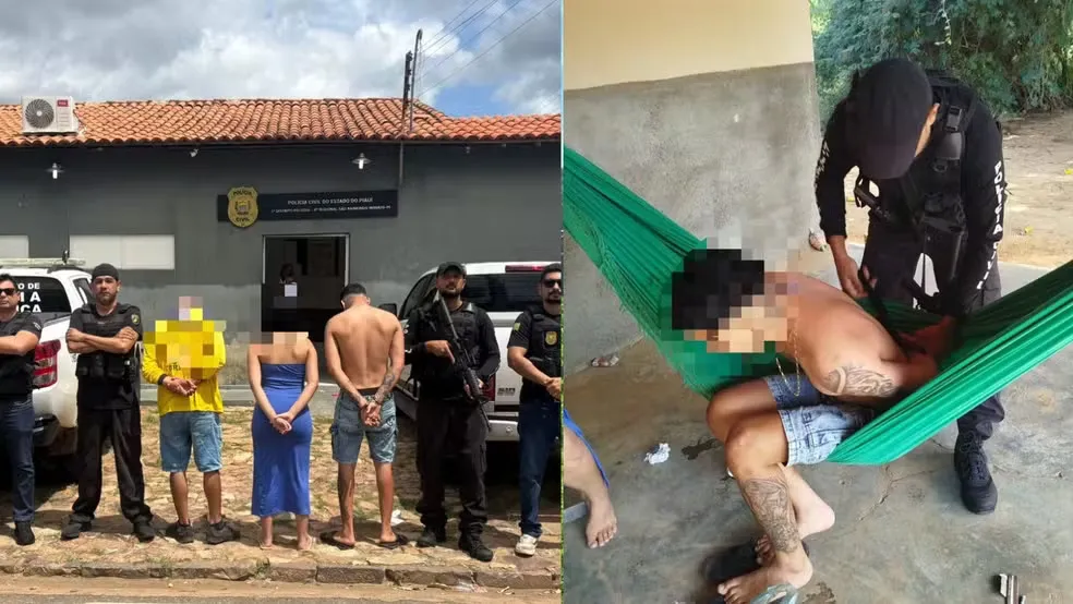 Suspeito de agredir companheira é preso após ameaçar jovem que ajudou vítima a denunciar violência — Foto: Ascom SSP-PI