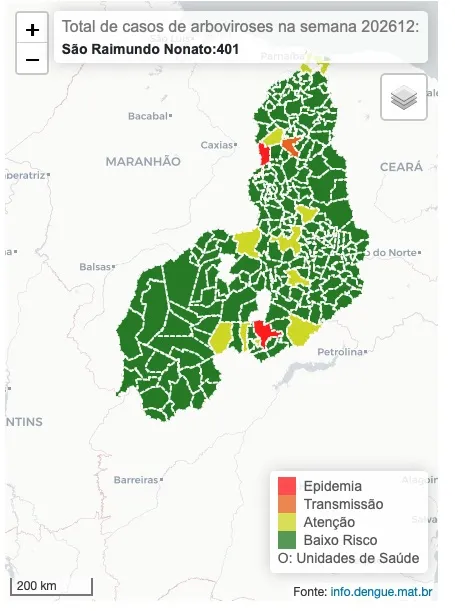 Imagem: Info Dengue em 09 de abril de 2026