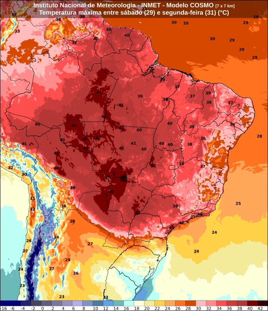 Piauí terá dia de calor intenso e umidade do ar baixa nesta segunda-feira (31)