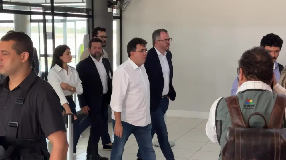 Rafael Fonteles cumpriu agenda em Parnaíba (Foto: TV Clube)