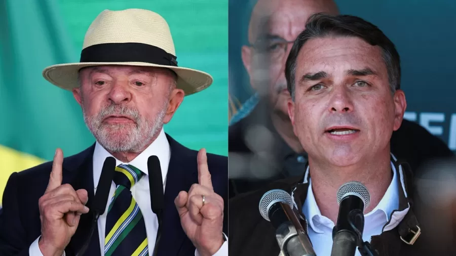 Flávio Bolsonaro passa Lula numericamente no segundo turno, diz Quaest