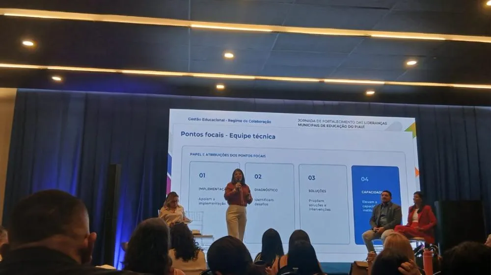 SEMED-SRN marca presença na Jornada de Fortalecimento das Lideranças Municipais de Educação do Piauí