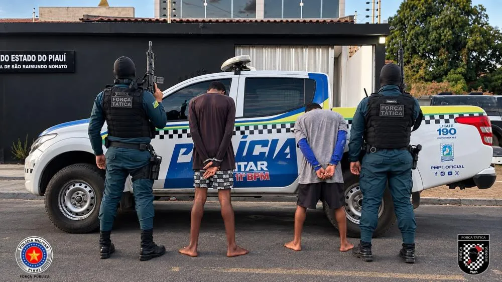 Dois homens são presos com drogas no bairro Barro Vermelho em São Raimundo Nonato