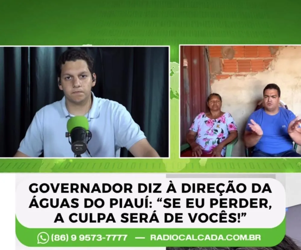 Governador teria dito à direção da Águas do Piauí: “Se eu perder, a culpa será de vocês”, afirma vereador