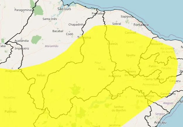 Calor volta a subir no Piauí e chega a 41°C na virada para outubro, diz Semarh