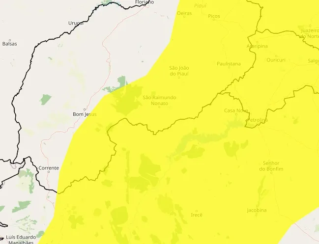 São Raimundo Nonato enfrenta calor de 39°C e baixa umidade; INMET alerta para tempo seco na região