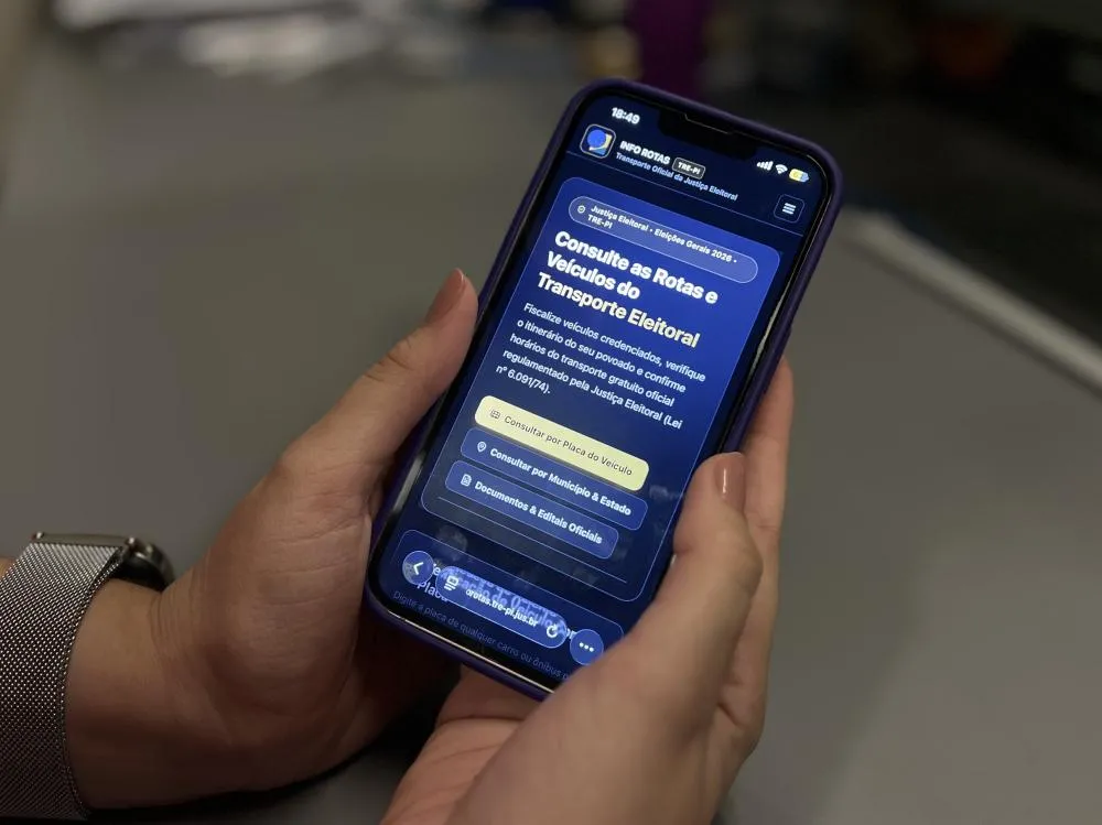 TRE-PI cria sistema para eleitor consultar transporte gratuito no dia da eleição