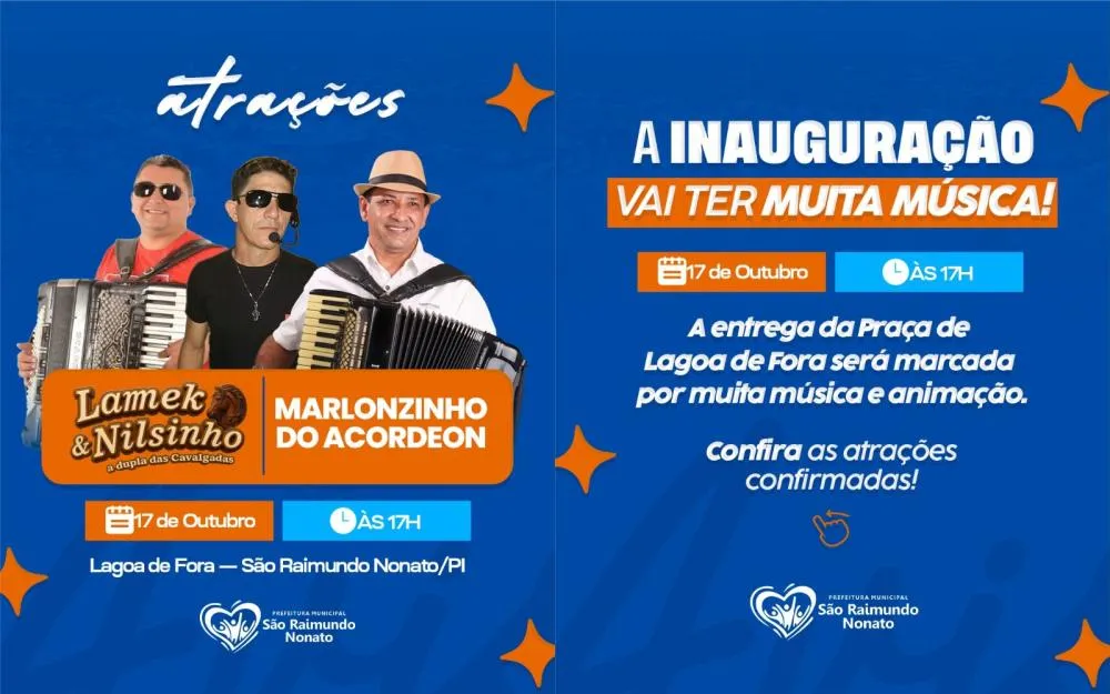 Prefeitura de São Raimundo Nonato irá inaugurar praça na comunidade Lagoa de Fora neste sábado (17)