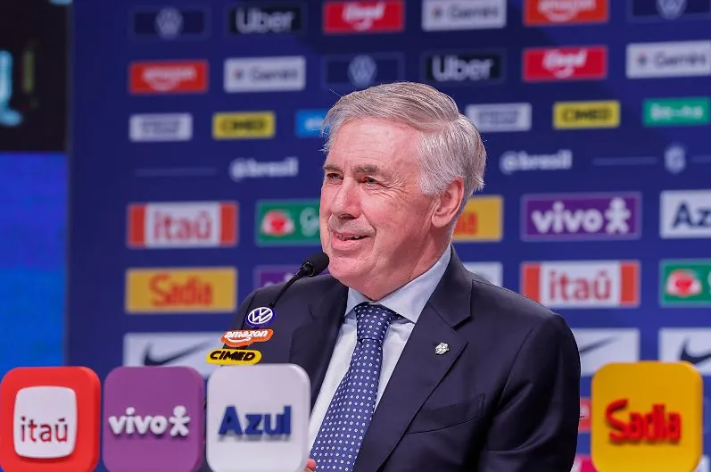 Ancelotti convoca seleção para amistosos sem atletas de Flamengo e Palmeiras